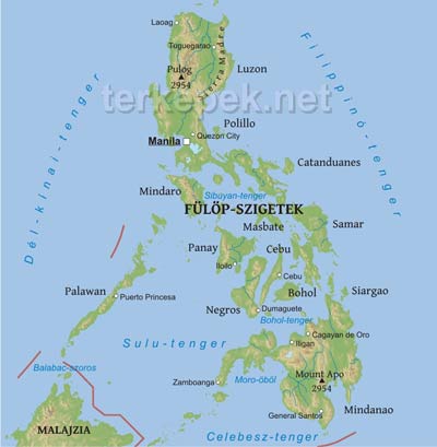 Fülöp-szigetek domborzata és vízrajza