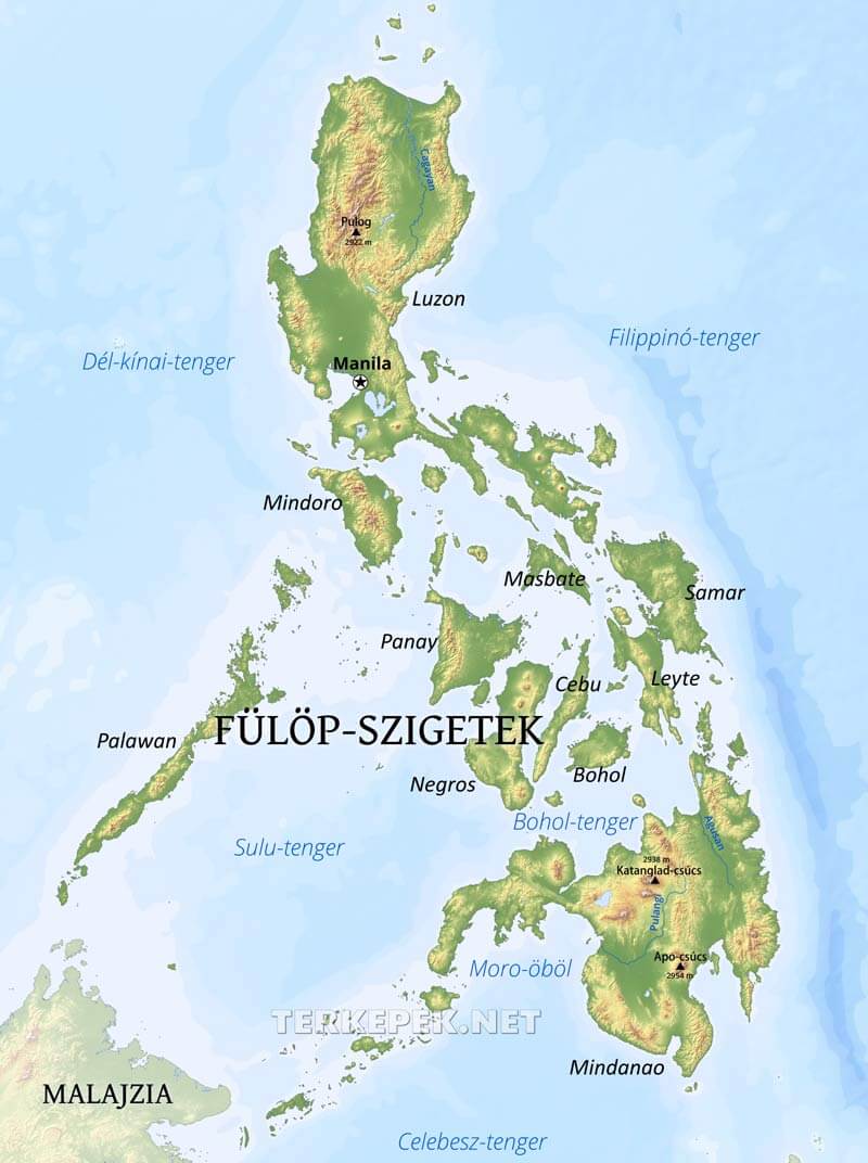 Fülöp-szigetek térkép